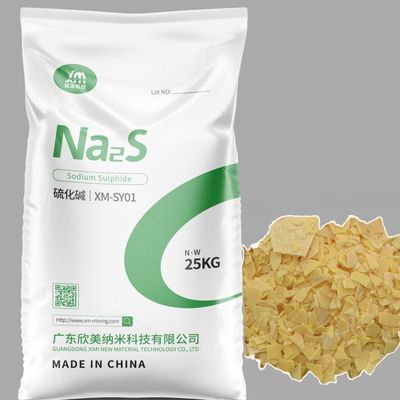 XiMi fiocchi del solfuro Na2S 60% Min Content Sodium Sulphide Yellow del sodio per cuoio
